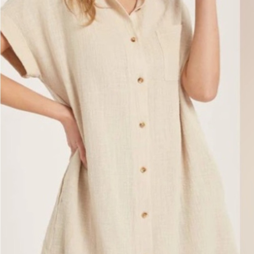 Bluivy Button-Front Mini Dress